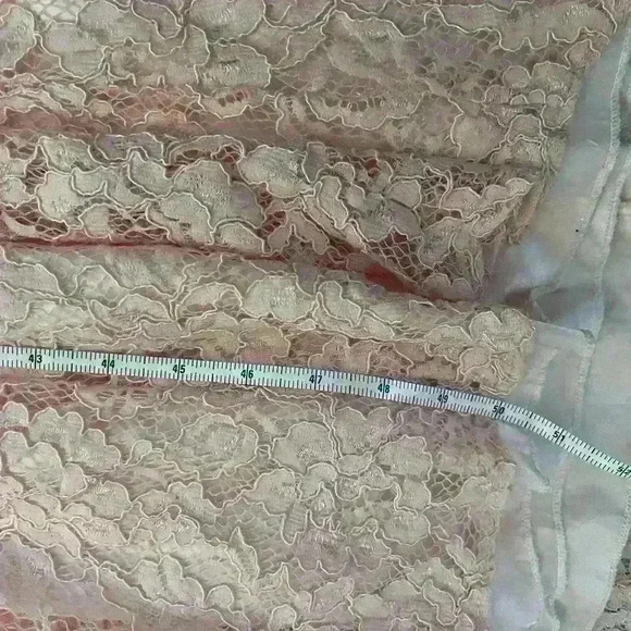 EVA U.S.A. Formal Lace Gown light pink-peach gown size XL - Picture 11 of 11